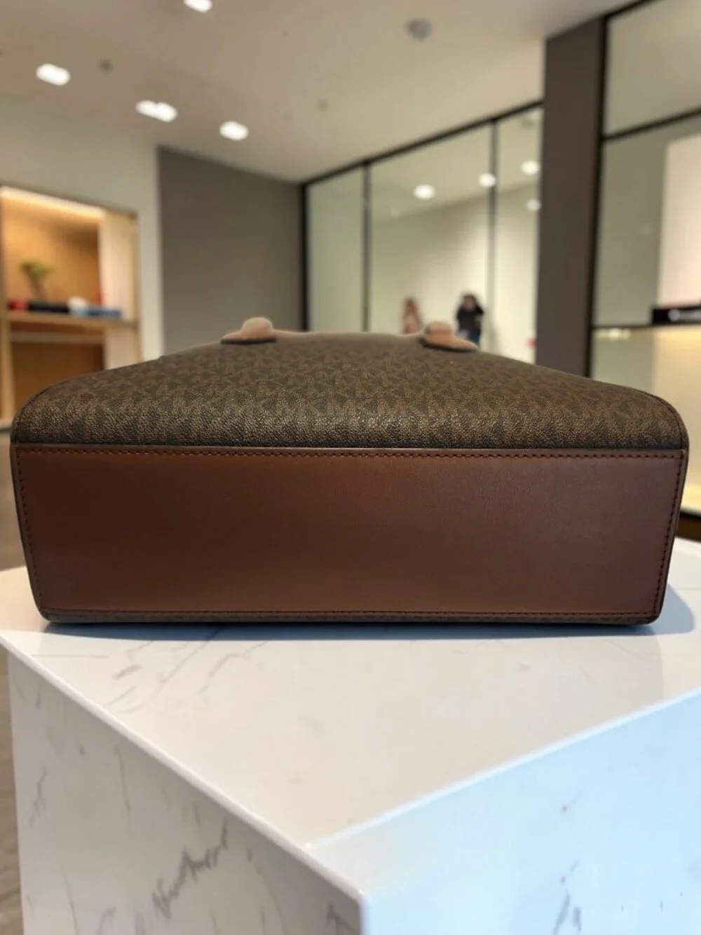 Michael Kors Signature Brown Tote & Wallet Set